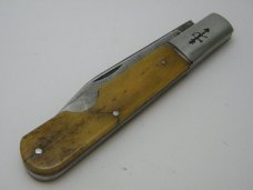 Vintage Russell USA Bone Easy Open Daddy Barlow Knife c.1933-1941