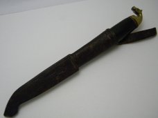 Vintage PUUKKO (Finnish for KNIFE) Horse Head Fixed Blade Sheath Knife