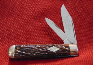 NEAR MINT CONDITION VINTAGE SHAPLEIGH D-E HDW. CO SWELLEND JACK SAMPLE KNIFE 1843-1960