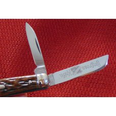 MINT VINTAGE JOHN PRIMBLE BELKNAP HDW. & MFG. CO. CONGRESS  KNIFE ETCHED MAIN BLADE 1940-1960