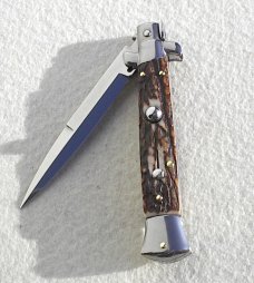 FRANK BELTRAME 9" GENUINE STAG BAYONET BLADE ITALIAN STILETTO