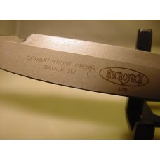 Microztech CFO (combat front opener OTF beadblast  3/95 serial number 252 