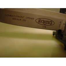 Microztech CFO (combat front opener OTF beadblast  3/95 serial number 252 