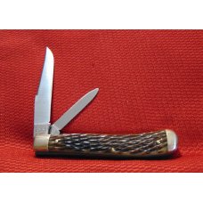 NEAR MINT VINTAGE JOHN PRIMBLE BELKNAP HDW. & MFG. CO. TRAPPER KNIFE ETCHED MAIN BLADE 1940-1960 NEAR MINT VINTAGE JOHN PRIMBLE BELKNAP HDW. & MFG. CO. TRAPPER KNIFE ETCHED MAIN BLADE 1940-1960