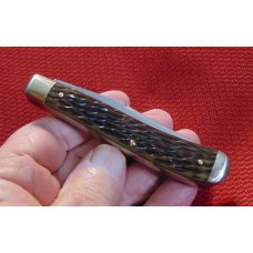 NEAR MINT VINTAGE JOHN PRIMBLE BELKNAP HDW. & MFG. CO. TRAPPER KNIFE ETCHED MAIN BLADE 1940-1960 NEAR MINT VINTAGE JOHN PRIMBLE BELKNAP HDW. & MFG. CO. TRAPPER KNIFE ETCHED MAIN BLADE 1940-1960