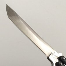 Vintage Balisong Tanto Blade Butterfly Knife Pacific Cutlery International Black Pre Benchmade 1985 Vintage Balisong Tanto Blade Butterfly Knife Pacific Cutlery International Black Pre Benchmade 1985