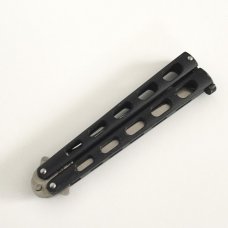 Vintage Balisong Tanto Blade Butterfly Knife Pacific Cutlery International Black Pre Benchmade 1985 Vintage Balisong Tanto Blade Butterfly Knife Pacific Cutlery International Black Pre Benchmade 1985