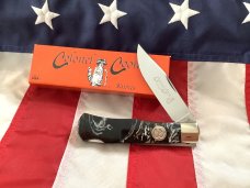 Colonel Coon Large Mountain Man Lock Back Hunting Pocket Knife w prater designed Derlin handles Colonel Coon Large Mountain Man Lock Back Hunting Pocket Knife w prater designed Derlin handles