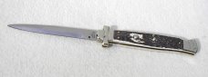 NOS A.G.A. CAMPOLIN 11" MALTESE GENUINE STAG MODIFIED BAYONET BLADE NICKEL SILVER BOLSTERS - W/POUCH