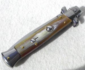 NEW FRANK BELTRAME 9" FRENCH BOVINE HORN ITALIAN STILETTO