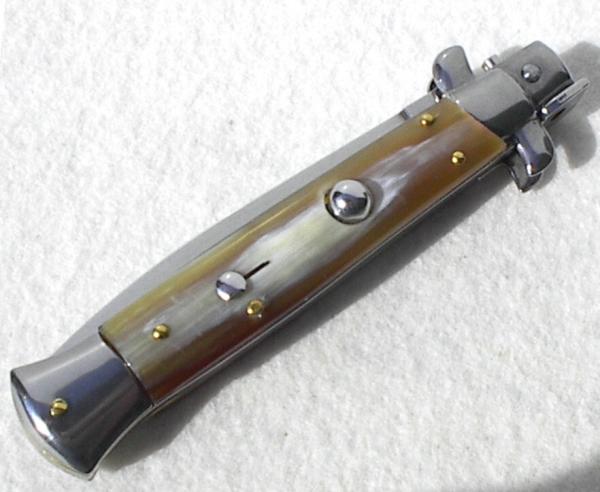 NEW FRANK BELTRAME 9" FRENCH BOVINE HORN ITALIAN STILETTO