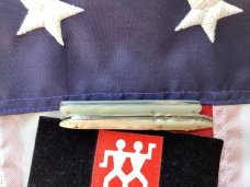 Antique J A Henckels, 2 Single Blade Mother of Pearl Quil? Knives. Hand carved flashy pearl Antique J A Henckels, 2 Single Blade Mother of Pearl Quil? Knives. Hand carved flashy pearl