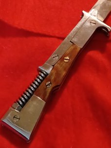 Vintage AK 47 Torsion Spring Russian Prisons Knife. Vintage AK 47 Torsion Spring Russian Prisons Knife.