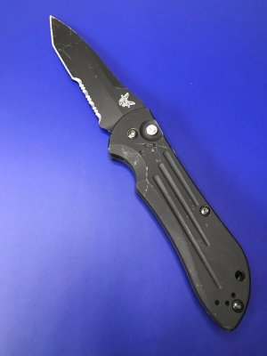 Benchmade 9101 Auto Stryker Knife (3.6" Black Combo)