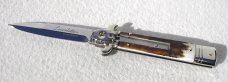 AKC LEVERLETTO 20cm - 8" GENUINE EUROPEAN STAG WITH NEW MODIFIED BAYONET BLADE   