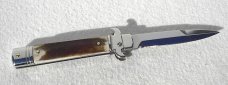 AKC LEVERLETTO 20cm - 8" GENUINE EUROPEAN STAG WITH NEW MODIFIED BAYONET BLADE   