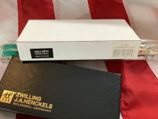 J A Henckels Copperhead Pocket Knife w/ Buffalo Horn Handles +Pouch, COA & Hard Box -NOS J A Henckels Copperhead Pocket Knife w/ Buffalo Horn Handles +Pouch, COA & Hard Box -NOS