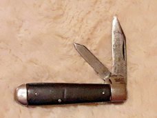 Vintage KA-BAR  Olean NY USA  2 Blade Jack Knife 