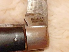 Vintage KA-BAR  Olean NY USA  2 Blade Jack Knife 
