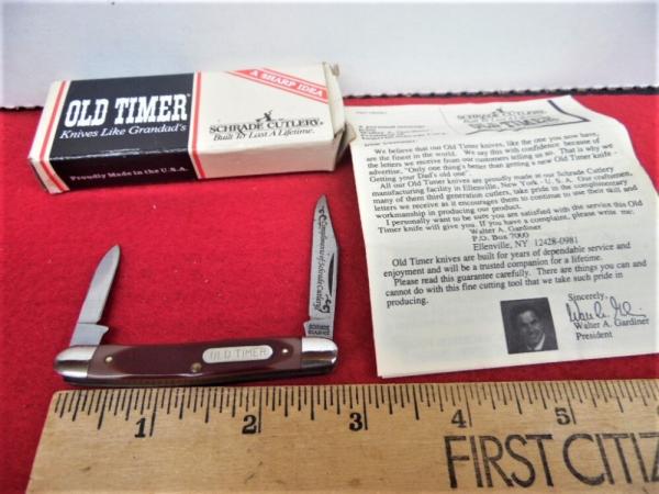 RARE FIND SCHRADE OLD TIMER USA 104OT COMPLIMENTARY PEN KNIFE UNUSED FROM STORAGE WITH BOX RARE FIND SCHRADE OLD TIMER USA 104OT COMPLIMENTARY PEN KNIFE UNUSED FROM STORAGE WITH BOX