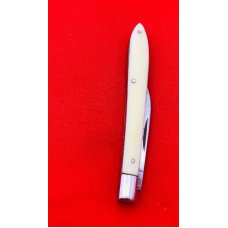 Vintage H&B (Humason & Beckley) 1-Blade Quill Knife c.1852-1916 Smooth White Bone Vintage H&B (Humason & Beckley) 1-Blade Quill Knife c.1852-1916 Smooth White Bone