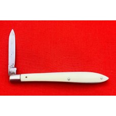 Vintage H&B (Humason & Beckley) 1-Blade Quill Knife c.1852-1916 Smooth White Bone Vintage H&B (Humason & Beckley) 1-Blade Quill Knife c.1852-1916 Smooth White Bone