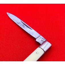Vintage H&B (Humason & Beckley) 1-Blade Quill Knife c.1852-1916 Smooth White Bone Vintage H&B (Humason & Beckley) 1-Blade Quill Knife c.1852-1916 Smooth White Bone