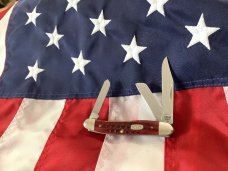 1997 Case xx Medium Stockman Knife w Great Pocketworn Red Pick Bone Handles MDL 6318 SS 1997 Case xx Medium Stockman Knife w Great Pocketworn Red Pick Bone Handles MDL 6318 SS