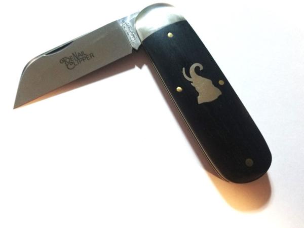 GEC Tidioute 363122 Toe Nail Clipper, Ebony, Made in USA Great Eastern Cutlery