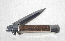 FRANK BELTRAME 9" GENUINE STAG BAYONET BLADE ITALIAN STILETTO