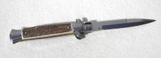 FRANK BELTRAME 9" GENUINE STAG BAYONET BLADE ITALIAN STILETTO