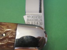 Case Classic 1990 W.R. Case & Sons Brown Bone Whittler Pattern # 6391