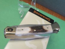 Browning Fish & Bird Stag Lock Back Model # 522 AUS-8A Steel