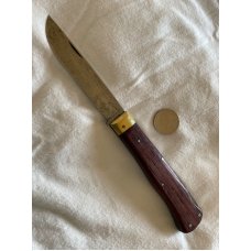 Hubertus carbon steel 4” blade wood handle lockback Hubertus carbon steel 4” blade wood handle lockback