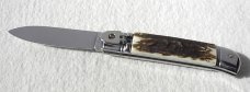 AKC 8" CLASSIC ITALIAN VINTAGE INDIA STAG LEVER LOCK 