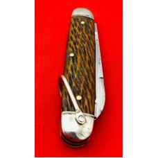 Vintage SCHRADE CUT CO WALDEN 4-Blade Unofficial Scout Folding Pocket Knife 1917-1946 Peachseed Bone Vintage SCHRADE CUT CO WALDEN 4-Blade Unofficial Scout Folding Pocket Knife 1917-1946 Peachseed Bone