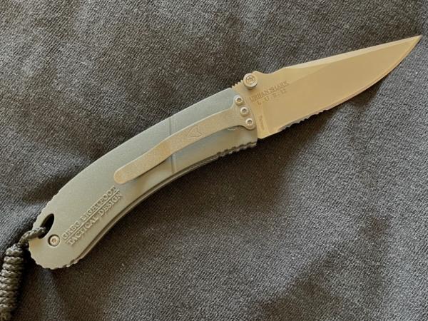 CRKT Lightfoot Urban Shark Liner Lock Knife Gray