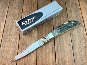 Kabar Dolphin Green Jigged Bone 1989