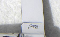 NOS AKC 8" SLIM LEVER LOCK SWEDGE BLADE, GENUINE BRAZILIAN HORN - MANIAGO ITALY