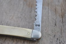 Schrade + USA 700 2 Blade Meat Packing Industry 4 1/2" Closed White Composite No Sign Of Use Schrade + USA 700 2 Blade Meat Packing Industry 4 1/2" Closed White Composite No Sign Of Use