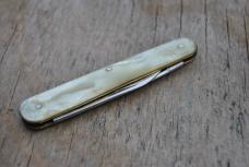 Stainless Sheffield England 2 Blade 3 1/4" Closed Looks Mint Mirror Blades Fantastic Cracked Ice 