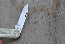 Stainless Sheffield England 2 Blade 3 1/4" Closed Looks Mint Mirror Blades Fantastic Cracked Ice 