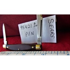 VINTAGE SEARS USA WOOD HANDLE 95421 STAINLESS PEN KNIFE UNUSED NEAR MINT VINTAGE SEARS USA WOOD HANDLE 95421 STAINLESS PEN KNIFE UNUSED NEAR MINT