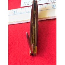 VINTAGE SEARS USA WOOD HANDLE 95421 STAINLESS PEN KNIFE UNUSED NEAR MINT VINTAGE SEARS USA WOOD HANDLE 95421 STAINLESS PEN KNIFE UNUSED NEAR MINT