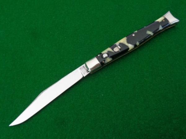  pre-1948 Schrade Cut Co. Walden, NY FISH TAIL Black & Imitation Onyx NICE !