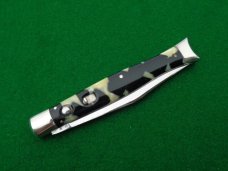  pre-1948 Schrade Cut Co. Walden, NY FISH TAIL Black & Imitation Onyx NICE !