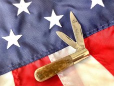 Orig Colonel Coon 2 Blade Barlow w/ Bone Handles & colonel coon blade etch Orig Colonel Coon 2 Blade Barlow w/ Bone Handles & colonel coon blade etch