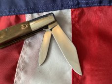 Orig Colonel Coon 2 Blade Barlow w/ Bone Handles & colonel coon blade etch Orig Colonel Coon 2 Blade Barlow w/ Bone Handles & colonel coon blade etch