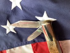 Orig Colonel Coon 2 Blade Barlow w/ Bone Handles & colonel coon blade etch Orig Colonel Coon 2 Blade Barlow w/ Bone Handles & colonel coon blade etch
