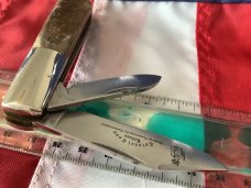 Orig Colonel Coon 2 Blade Barlow w/ Bone Handles & colonel coon blade etch Orig Colonel Coon 2 Blade Barlow w/ Bone Handles & colonel coon blade etch